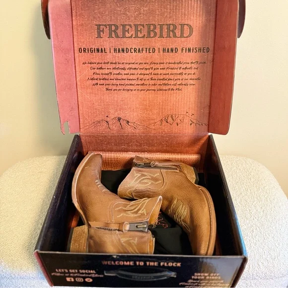 Freebird Wolfie boots in Wheat - Size 7 Brand New - Picture 9 of 10
